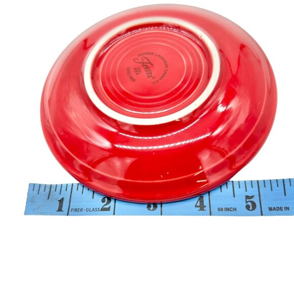 Fiesta Homer Laughlin Saucer Plate Vibrant Red Ceramic Lead-Free USA Made - Picture 4 of 4